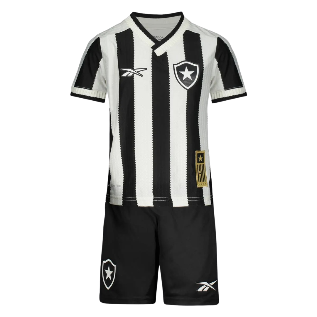 Conjunto Infantil Botafogo I 2024/25 - Branco e Preto