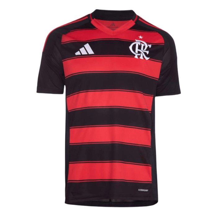 Camisa Flamengo I 2025/26 Masculina Adidas - Vermelho e Preto