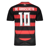 Camisa Flamengo I De Arrascaeta #10 2025/26 Masculina Adidas - Vermelho e Preto