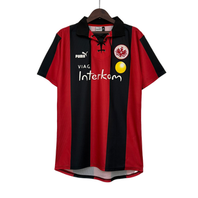 Camisa Retrô Eintratch Frankfurt Puma 1999/00 Vermelho e Preto