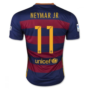 Camisa Barcelona Home 14/15 Retrô - Azul e Vermelha