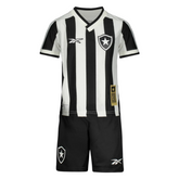 Conjunto Infantil Botafogo I 2024/25 - Branco e Preto