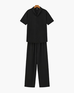 Baumwoll-Polo & Hosen-Set