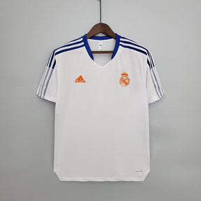 Camisa Real Madrid Treino 2021/22 Adidas Retrô - Branca