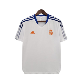 Camisa Real Madrid Treino 2021/22 Adidas Retrô - Branca