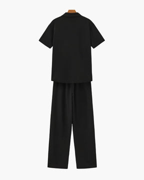 Baumwoll-Polo & Hosen-Set