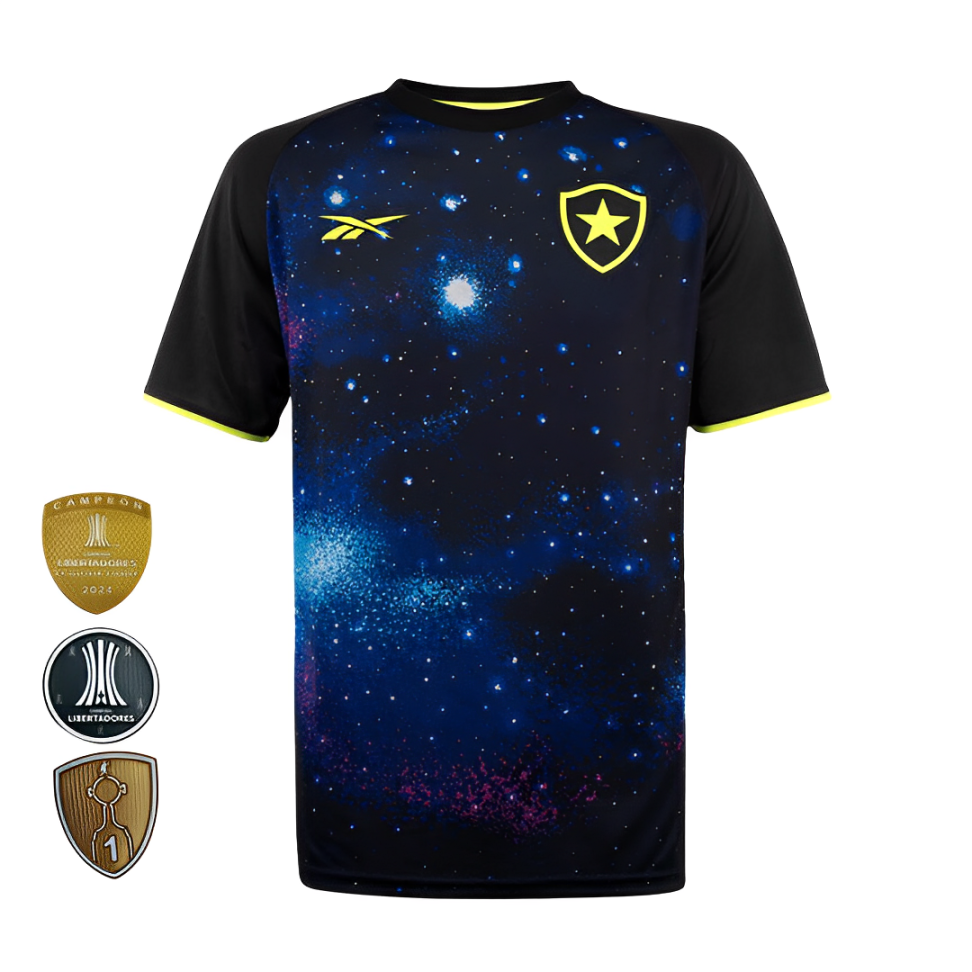 Camisa Botafogo Pré Jogo 2024/25 Masculina - Preto e Azul