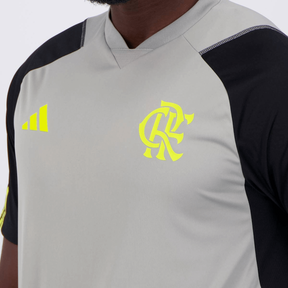 CAMISA FLAMENGO TREINO COMISSÃO 2024/25 CINZA