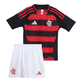 Conjunto Infantil Flamengo I 2025/26 - Vermelho e Preto