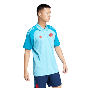 Camisa Flamengo Polo 2025/26 Masculina Adidas  - Azul