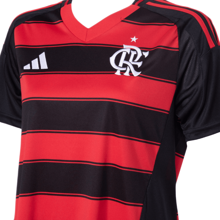 Camisa Flamengo 2025/26 Feminina Adidas - Vermelho e Preto