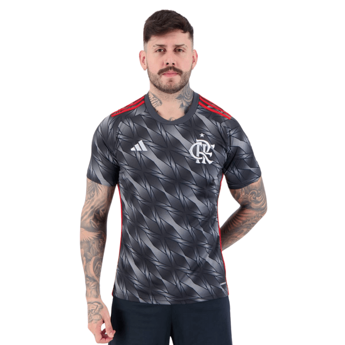 Camisa Flamengo III 2024/25 Adidas Masculino - Cinza