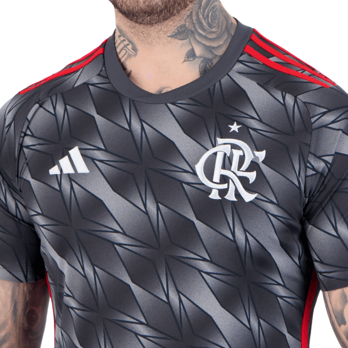 Camisa Flamengo III 2024/25 Adidas Masculino - Cinza