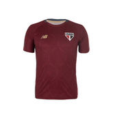 Camisa São Paulo Treino 2025/26 New Balance Masculina  - Bordo
