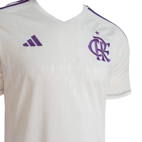 Camisa Flamengo Goleiro 23/24 - Branca e Roxa