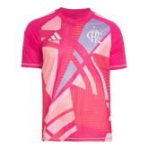 Camisa de goleiro Flamengo Com Patrocínios 2025/26 Rosa - Masculina Torcedor