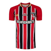 Camisa São Paulo Away 25/26 - Vermelha e Preta