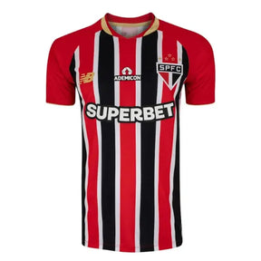 Camisa São Paulo Away 25/26 - Vermelha e Preta