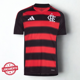 Camisa Flamengo I 2025/26 Masculina Adidas - Vermelho e Preto