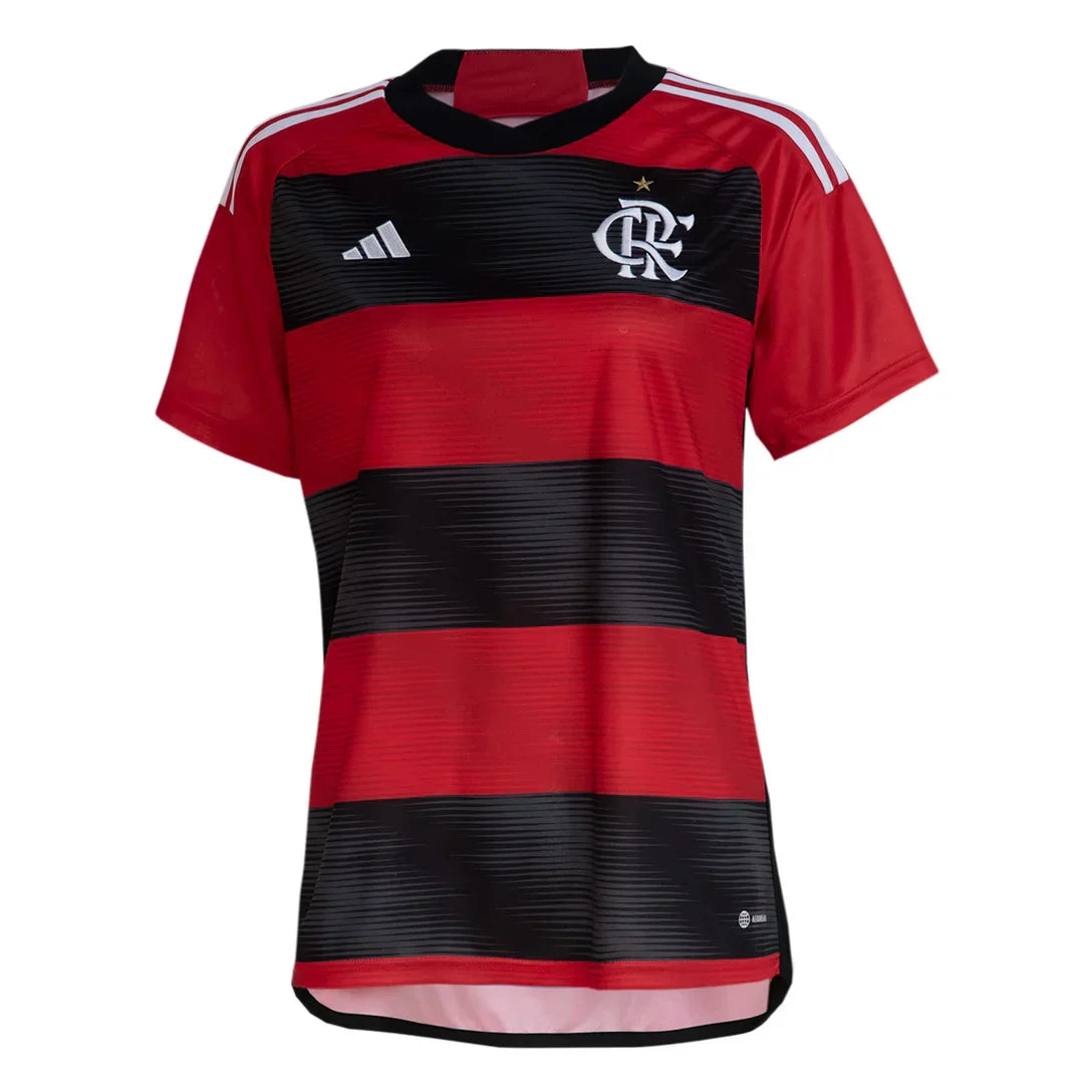 Camisa Flamengo Feminina Home 23/24 - Preta e Vermelha