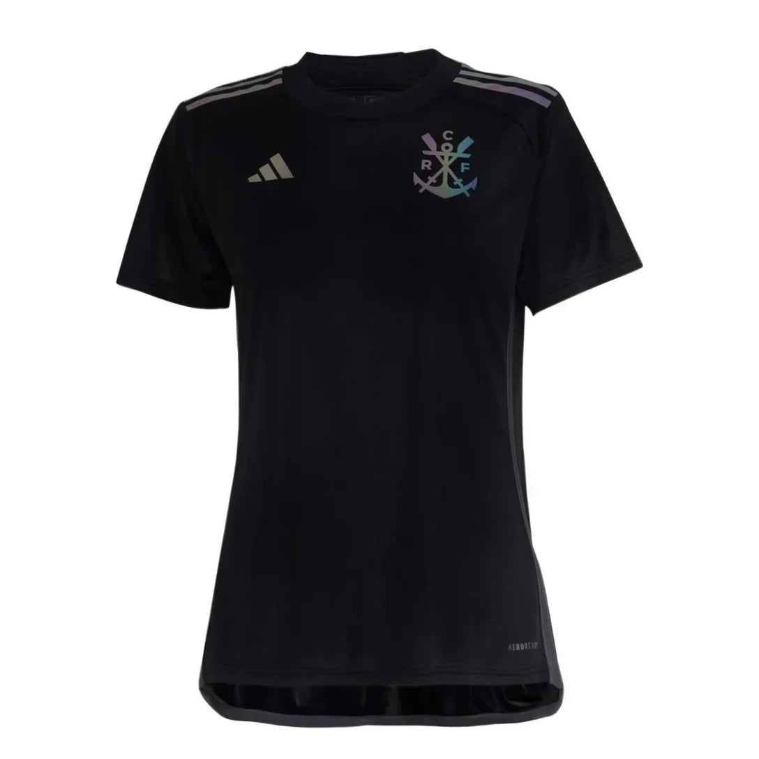 Camisa Flamengo Feminina Third 23/24 - Preta Refletiva
