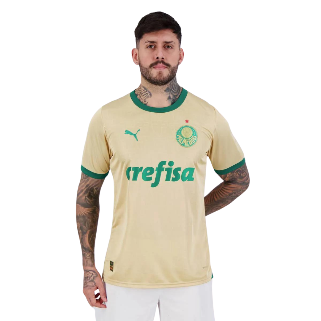 Camisa Palmeiras III Versão Jogador 2024/25 - Dourada