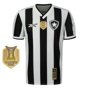 Camisa Botafogo I 2024/25 Masculina - Branco e Preto