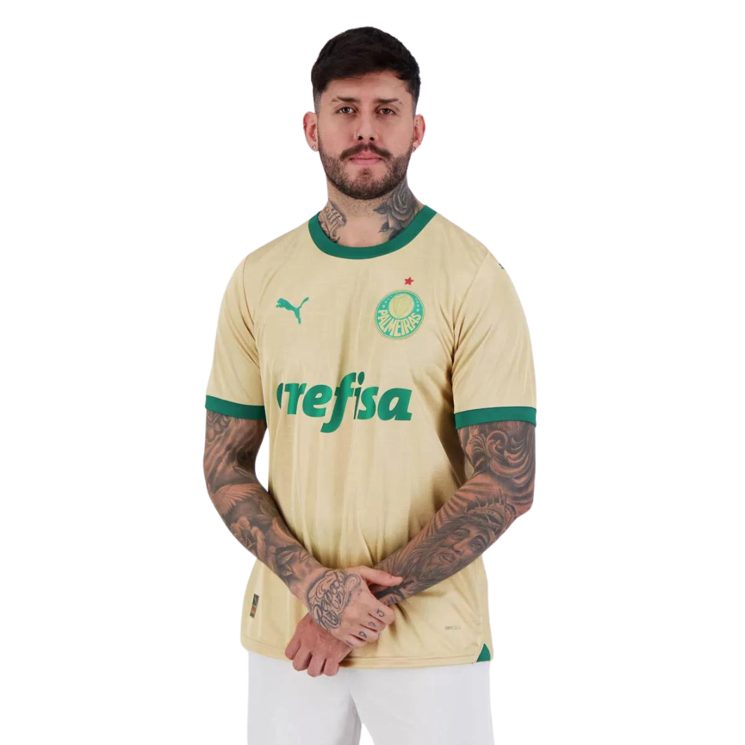 Camisa Palmeiras III Versão Jogador 2024/25 - Dourada