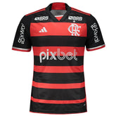Camisa Flamengo Home 24/25 - Preta e Vermelha - C/ Patrocínio