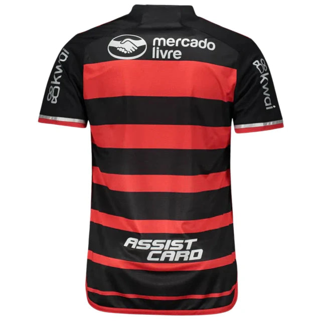 Camisa Flamengo Home 24/25 - Preta e Vermelha - C/ Patrocínio