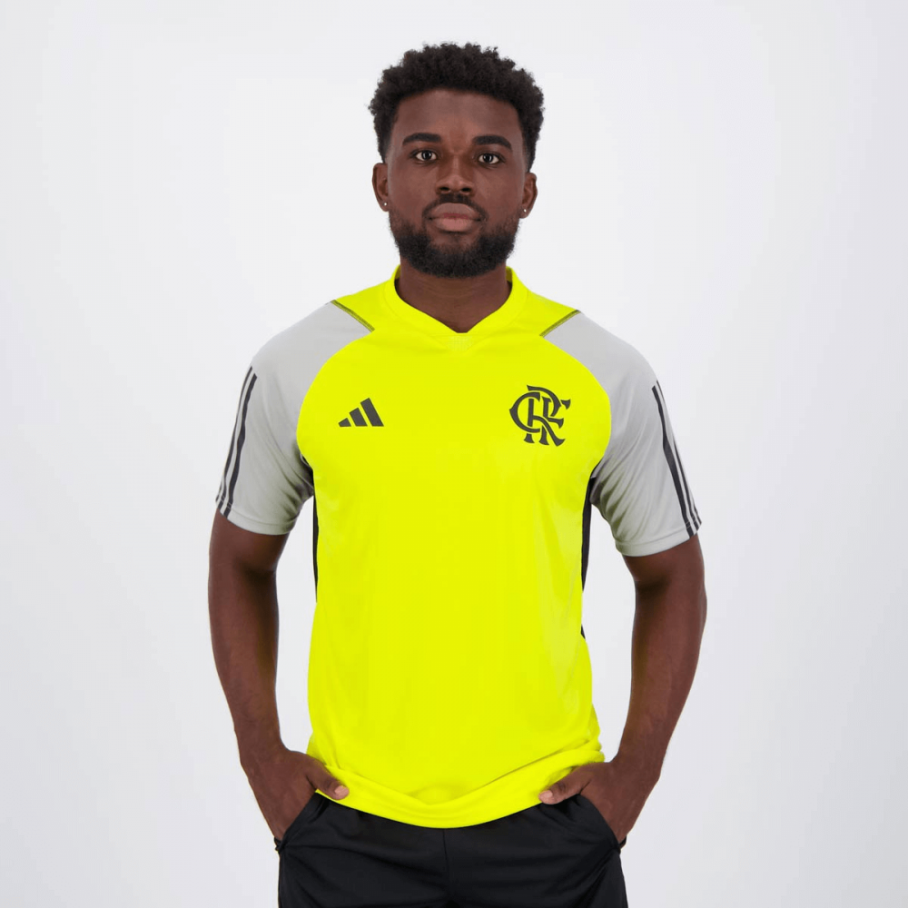 CAMISA FLAMENGO TREINO ATLETA 2024/25 AMARELA