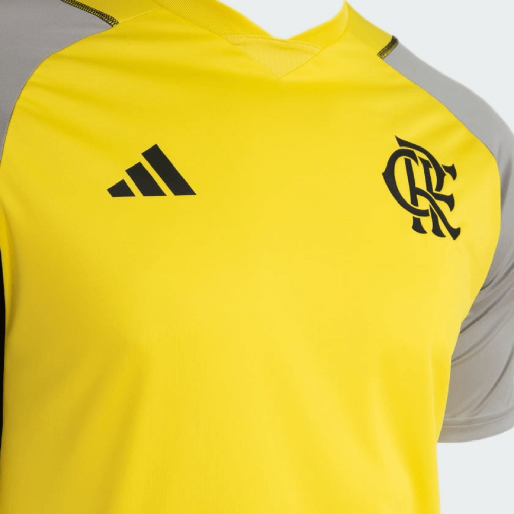 CAMISA FLAMENGO TREINO ATLETA 2024/25 AMARELA