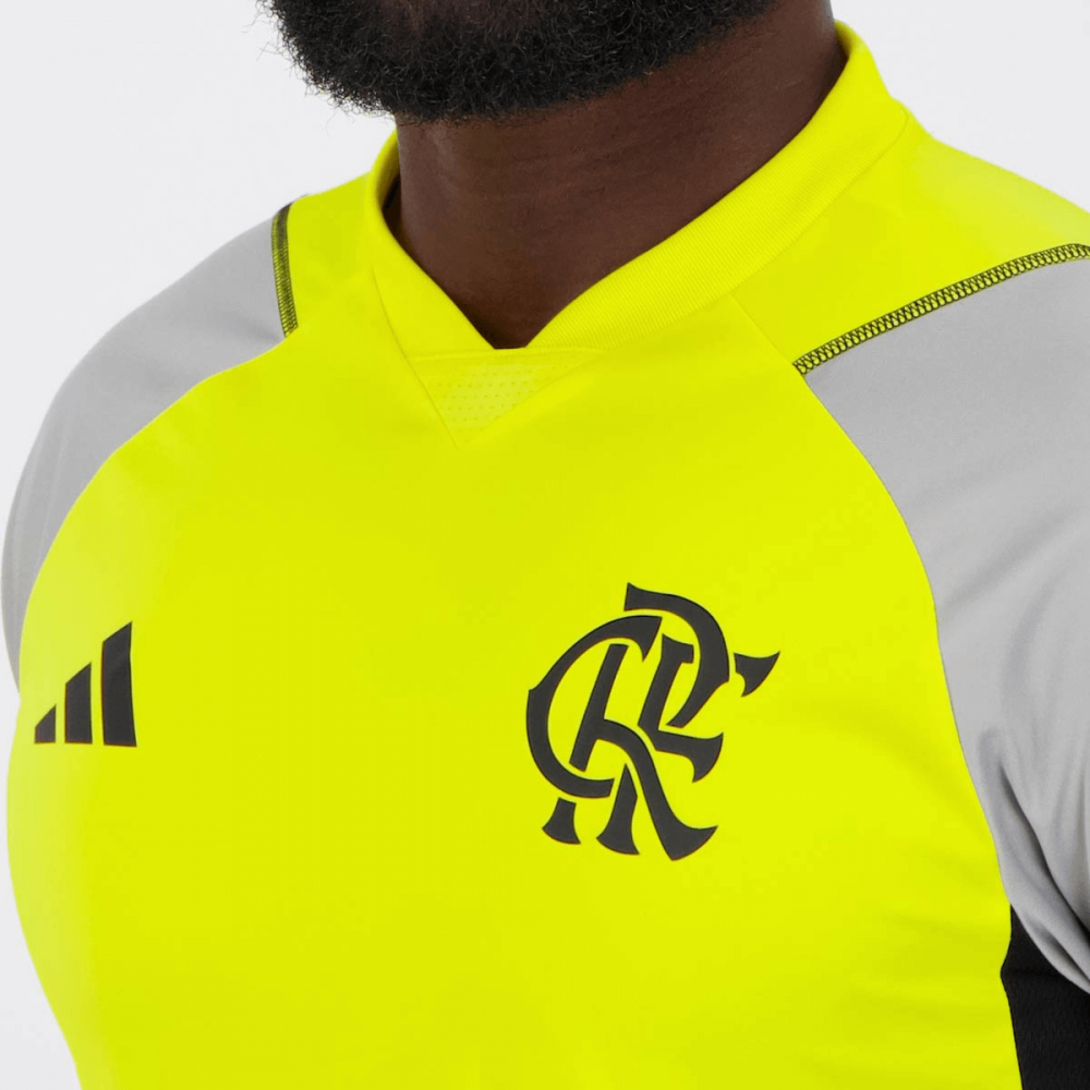 CAMISA FLAMENGO TREINO ATLETA 2024/25 AMARELA