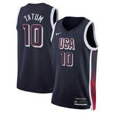Camisa USA Basquete 2024 Nike Swingman Jersey Unisex Jason Tatum 10 Azul