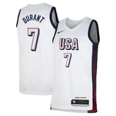 Camisa USA Basketball 2024 Nike Swingman Jersey Unisex Kevin Durant 7 Branca