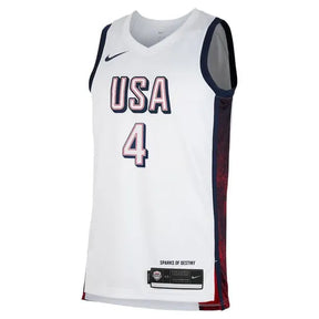 Camisa USA Basquete 2024 Nike Swingman Jersey Unisex Stephen Curry 4 Branca