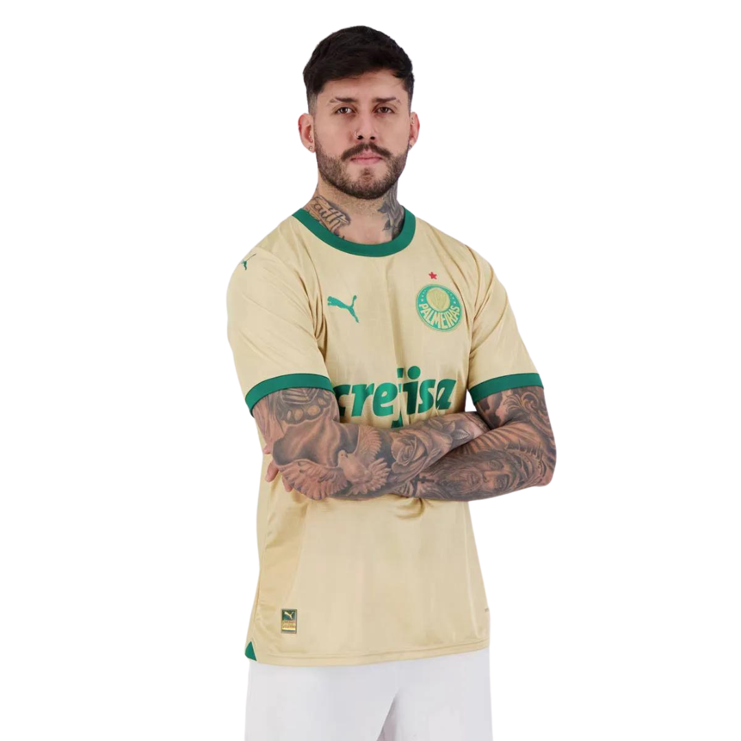 Camisa Palmeiras III Versão Jogador 2024/25 - Dourada