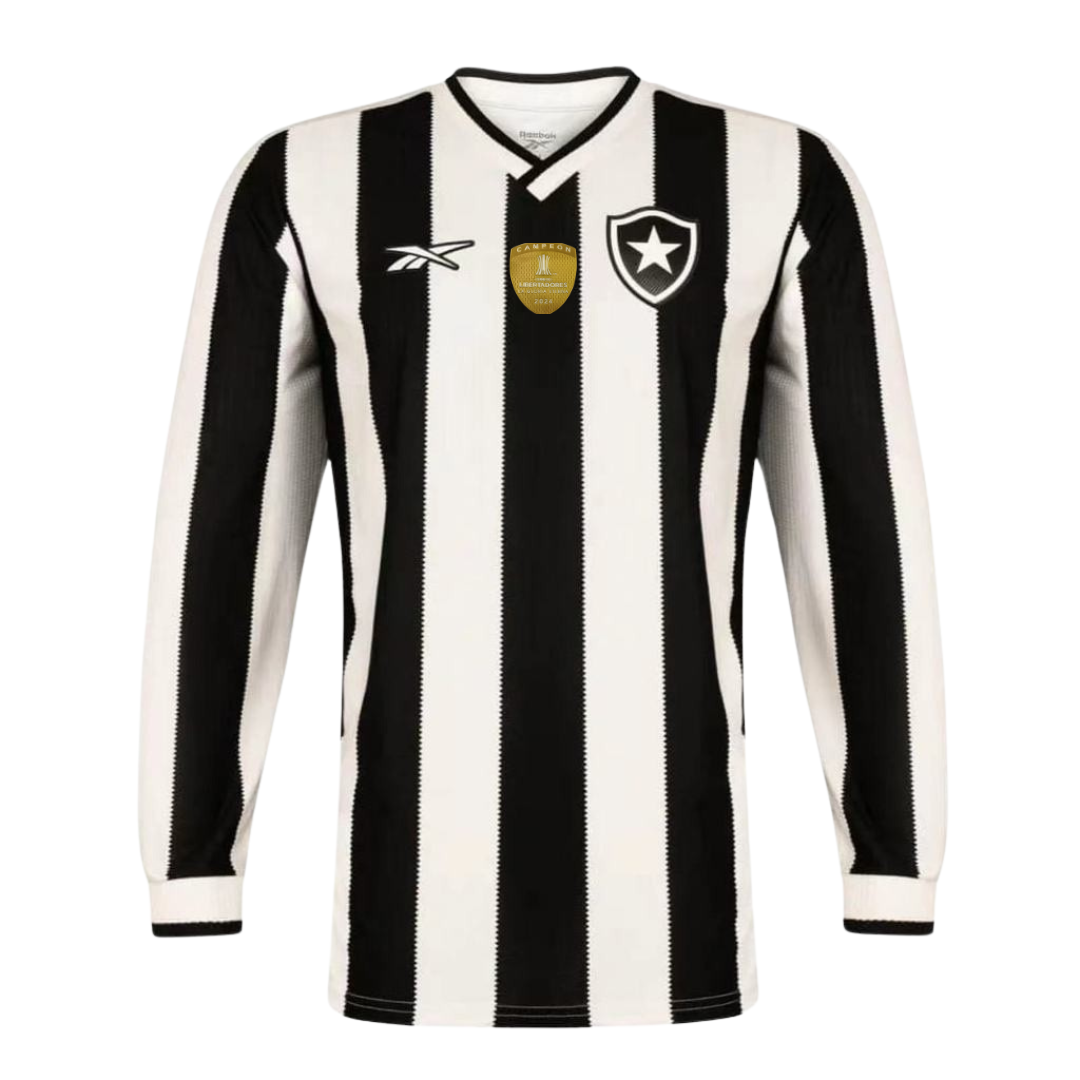 Camisa Botafogo Manga Longa I 2024/25 Masculina - Branco e Preto
