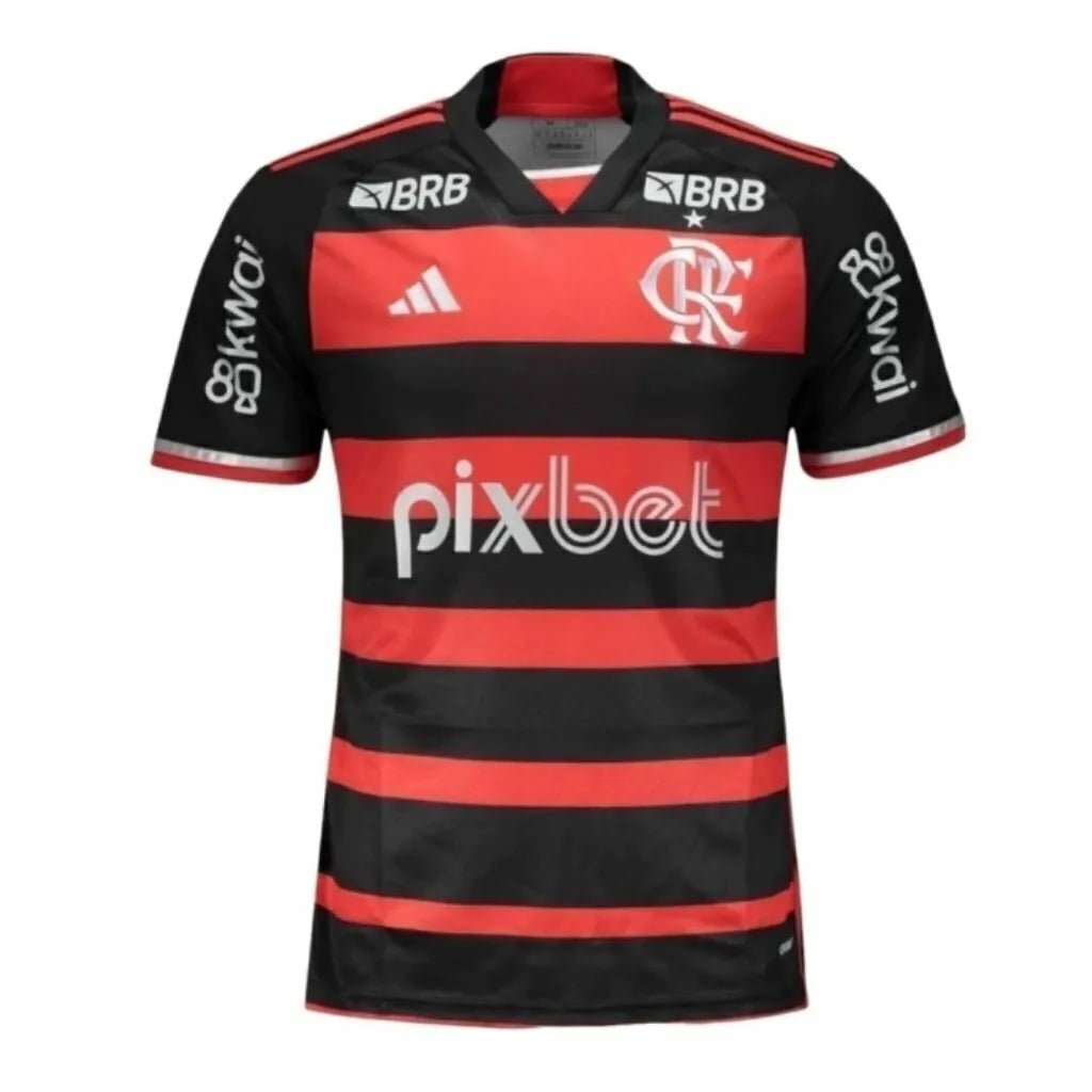 Camisa Flamengo Home 24/25 - Preta e Vermelha