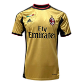 Camisa Retrô Milan III Third Adidas 2013/14 Masculino Dourado