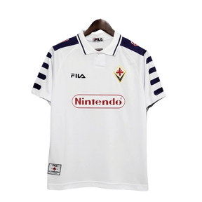 Camisa Retrô Fiorentina II Away 1998/99 Fila Masculino Branco