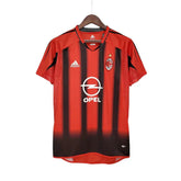 Camisa Milan Retrô 2004/2005 Vermelha e Preta - Adidas