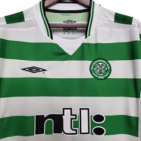 Camisa Celtic Retrô 2001/2003 Verde e Branca - Umbro
