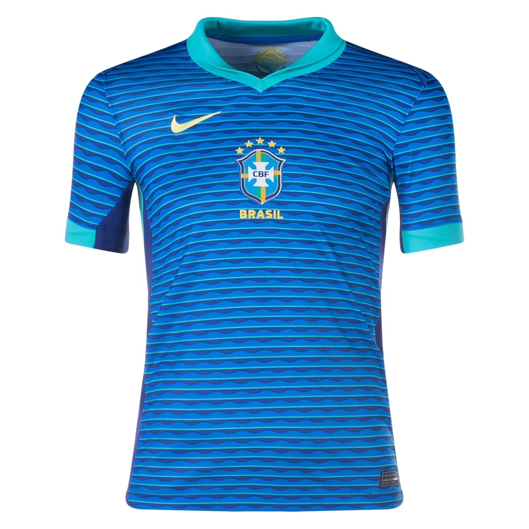 Camisa Brasil Feminina Away 2024 - Azul